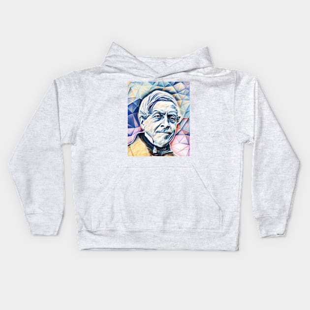 Jules Michelet Portrait | Jules Michelet Artwork 12 Kids Hoodie by JustLit